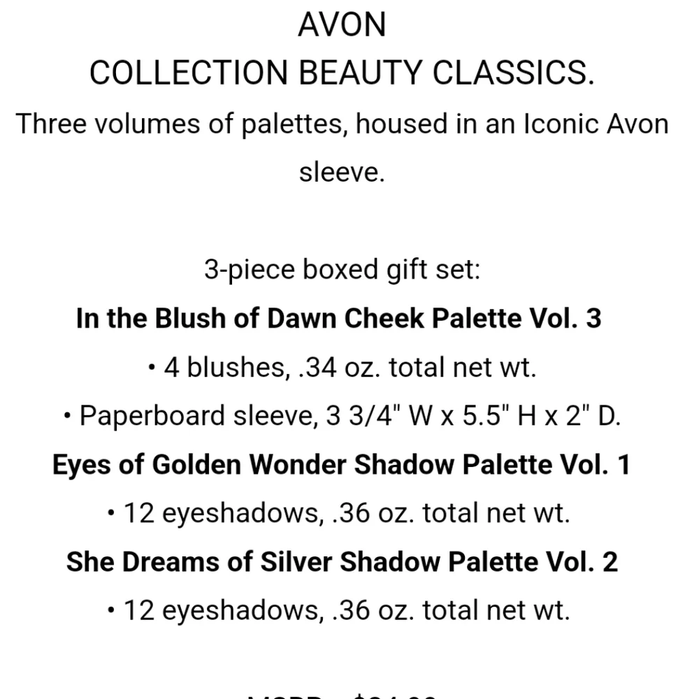 New Avon Iconic Beauty Classic Collection - Picture 14 of 14